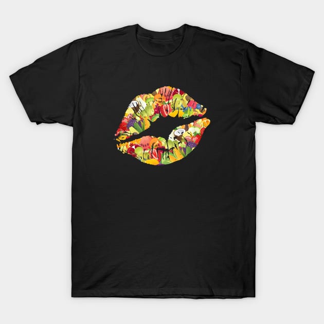 Kiss me I'm a vegan/vegetarian! T-Shirt by Coqui the Chef®